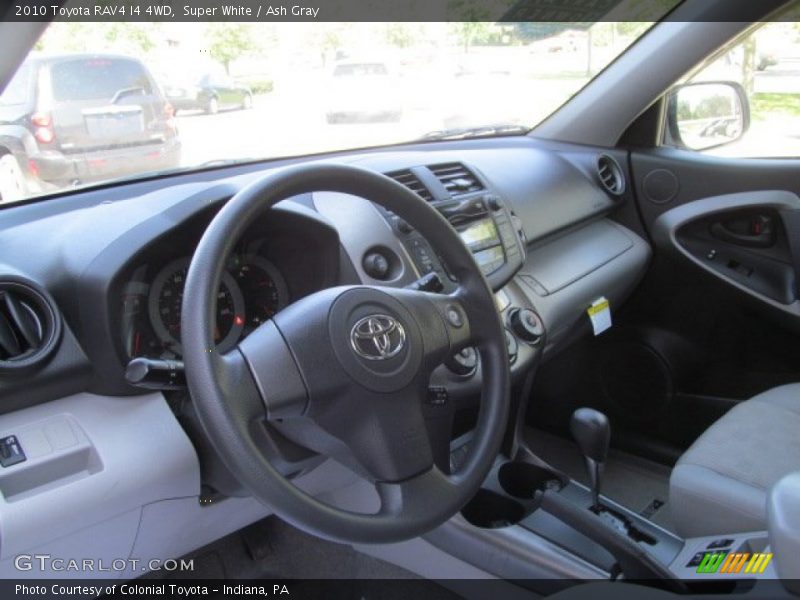 Super White / Ash Gray 2010 Toyota RAV4 I4 4WD