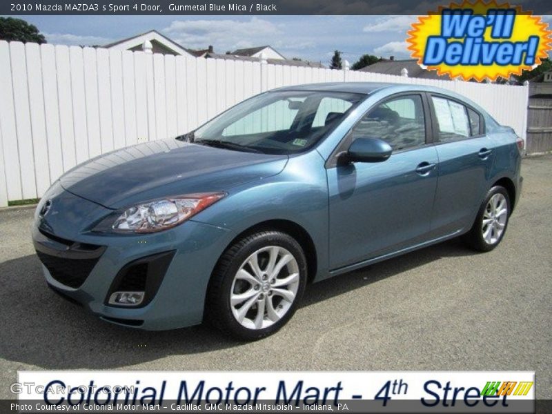 Gunmetal Blue Mica / Black 2010 Mazda MAZDA3 s Sport 4 Door