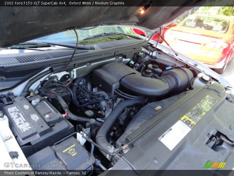 Oxford White / Medium Graphite 2002 Ford F150 XLT SuperCab 4x4