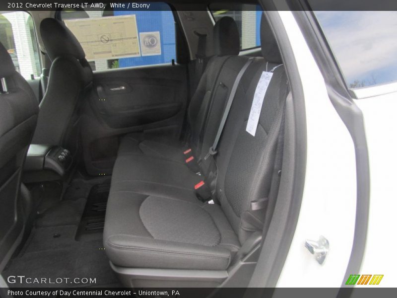White / Ebony 2012 Chevrolet Traverse LT AWD