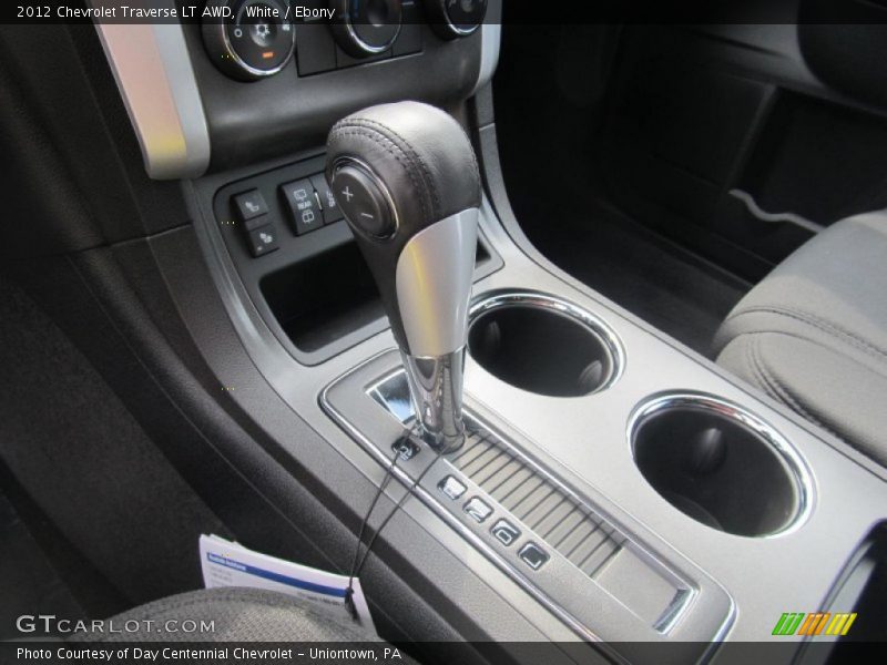 White / Ebony 2012 Chevrolet Traverse LT AWD