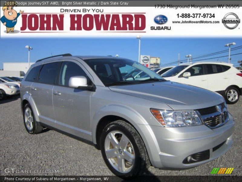 Bright Silver Metallic / Dark Slate Gray 2010 Dodge Journey SXT AWD