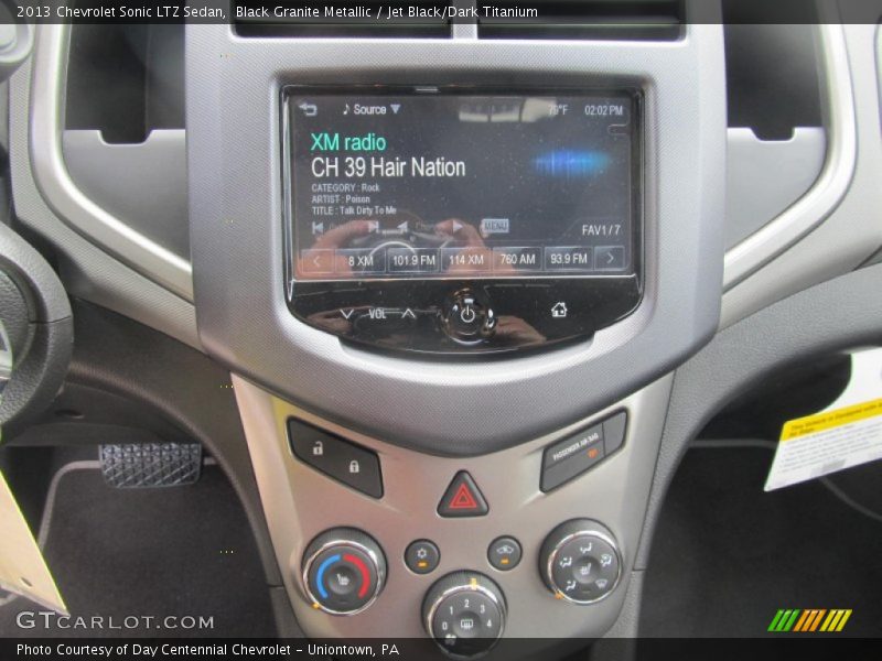 Black Granite Metallic / Jet Black/Dark Titanium 2013 Chevrolet Sonic LTZ Sedan