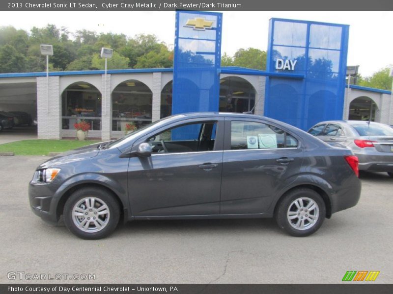 Cyber Gray Metallic / Dark Pewter/Dark Titanium 2013 Chevrolet Sonic LT Sedan