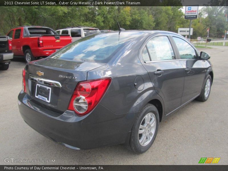 Cyber Gray Metallic / Dark Pewter/Dark Titanium 2013 Chevrolet Sonic LT Sedan
