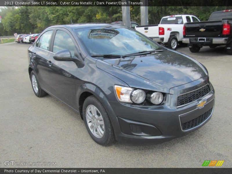Cyber Gray Metallic / Dark Pewter/Dark Titanium 2013 Chevrolet Sonic LT Sedan