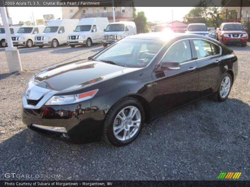 Crystal Black Pearl / Parchment 2009 Acura TL 3.5