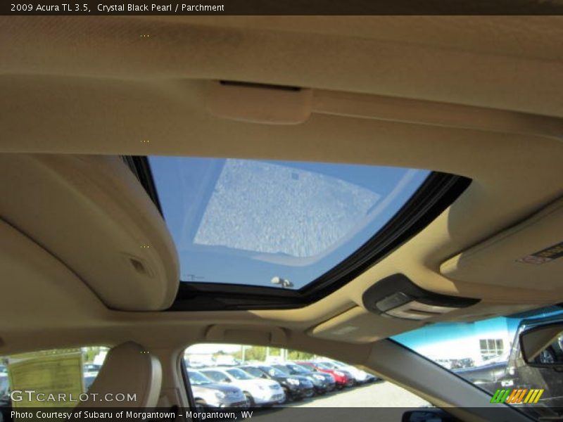 Crystal Black Pearl / Parchment 2009 Acura TL 3.5