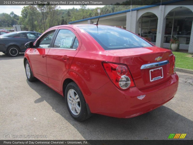 Victory Red / Jet Black/Dark Titanium 2013 Chevrolet Sonic LT Sedan