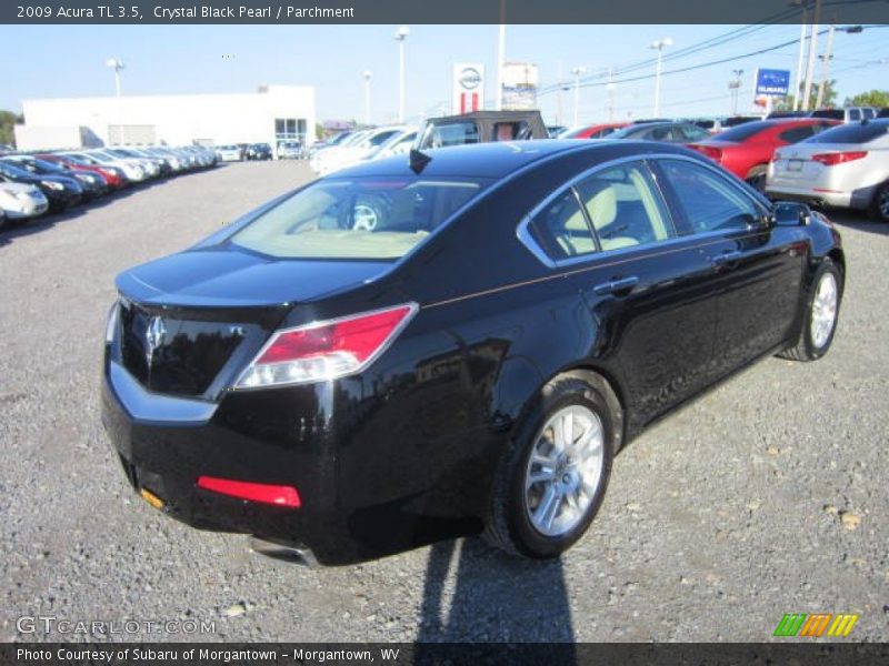 Crystal Black Pearl / Parchment 2009 Acura TL 3.5