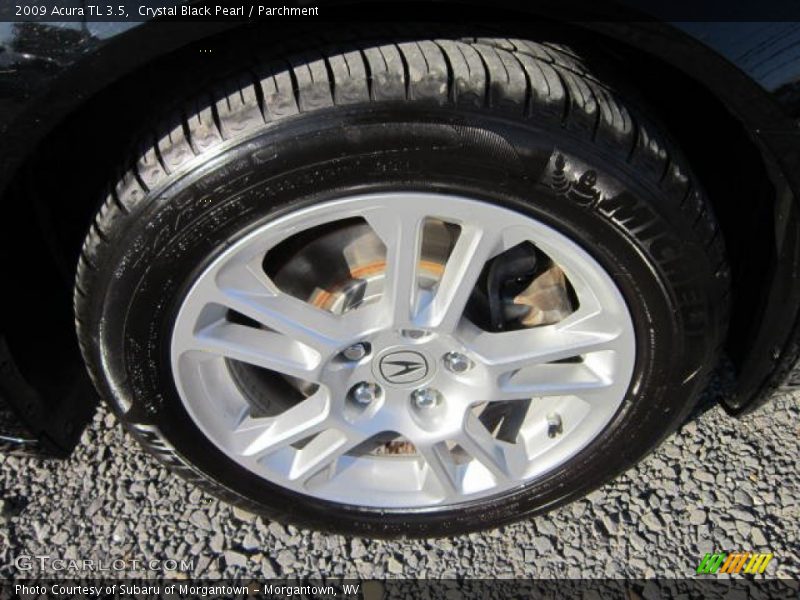 Crystal Black Pearl / Parchment 2009 Acura TL 3.5