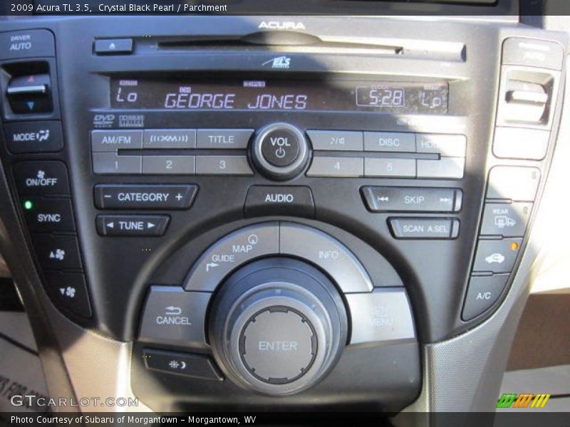 Crystal Black Pearl / Parchment 2009 Acura TL 3.5