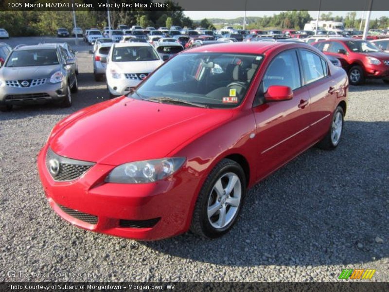 Velocity Red Mica / Black 2005 Mazda MAZDA3 i Sedan