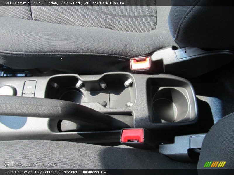 Victory Red / Jet Black/Dark Titanium 2013 Chevrolet Sonic LT Sedan