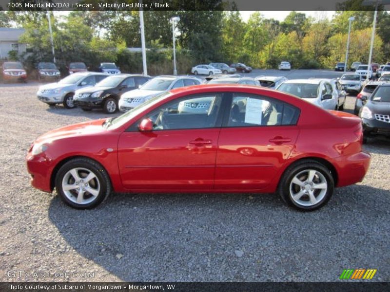 Velocity Red Mica / Black 2005 Mazda MAZDA3 i Sedan