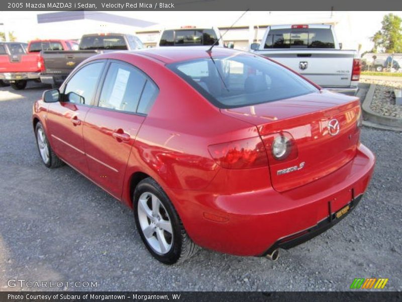 Velocity Red Mica / Black 2005 Mazda MAZDA3 i Sedan