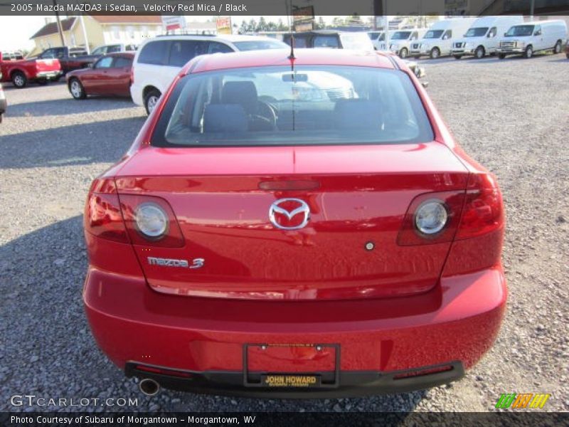 Velocity Red Mica / Black 2005 Mazda MAZDA3 i Sedan