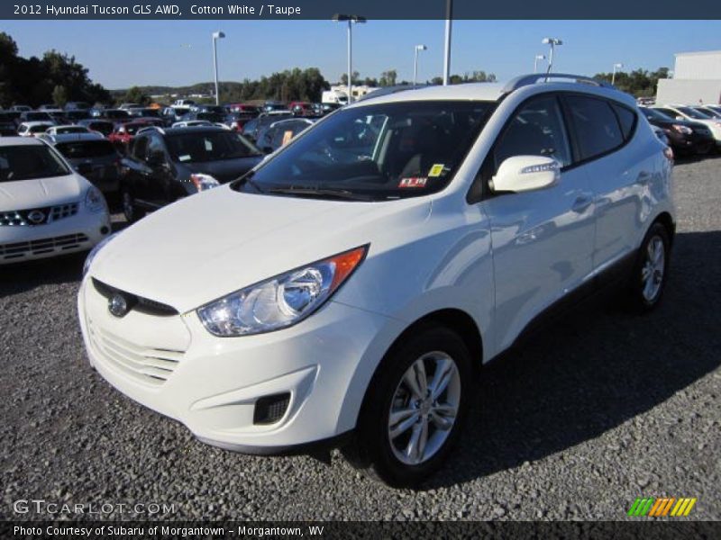 Cotton White / Taupe 2012 Hyundai Tucson GLS AWD