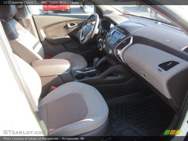 Cotton White / Taupe 2012 Hyundai Tucson GLS AWD