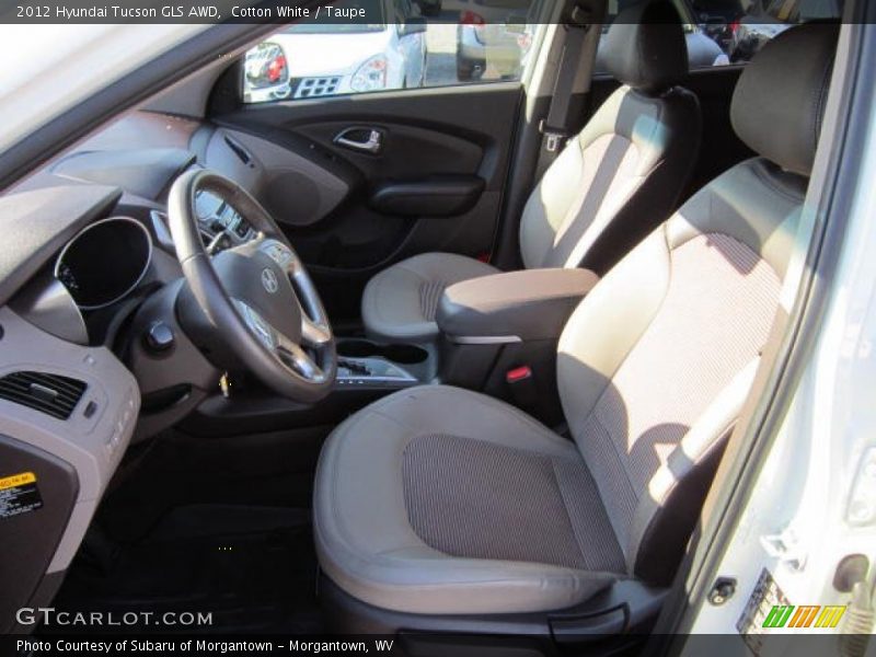 Cotton White / Taupe 2012 Hyundai Tucson GLS AWD