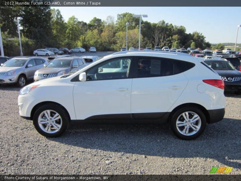 Cotton White / Taupe 2012 Hyundai Tucson GLS AWD
