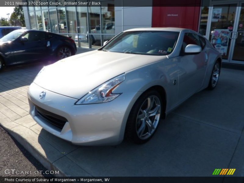 Brilliant Silver / Black 2011 Nissan 370Z Sport Coupe