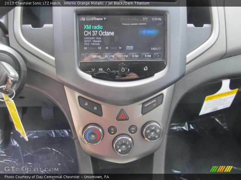 Inferno Orange Metallic / Jet Black/Dark Titanium 2013 Chevrolet Sonic LTZ Hatch