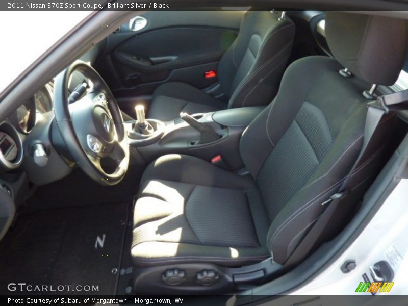 Brilliant Silver / Black 2011 Nissan 370Z Sport Coupe