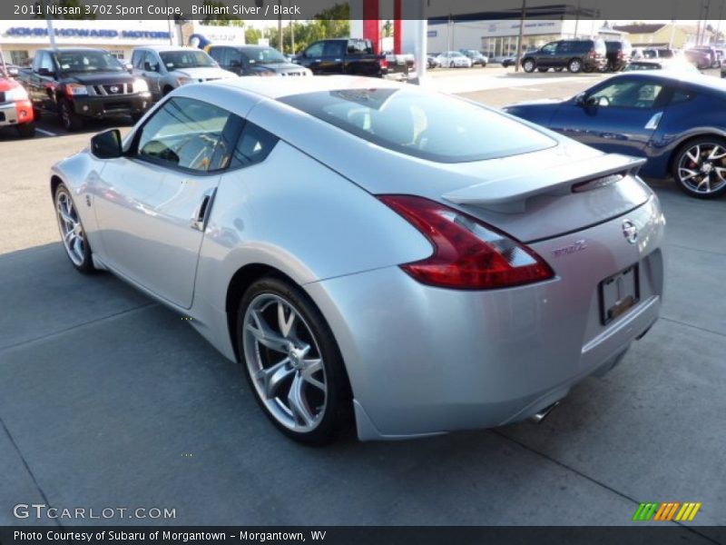 Brilliant Silver / Black 2011 Nissan 370Z Sport Coupe