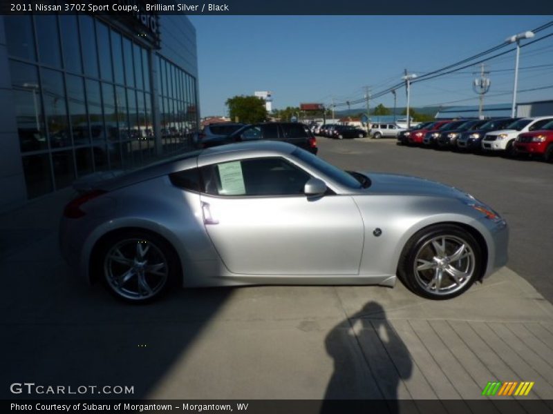 Brilliant Silver / Black 2011 Nissan 370Z Sport Coupe