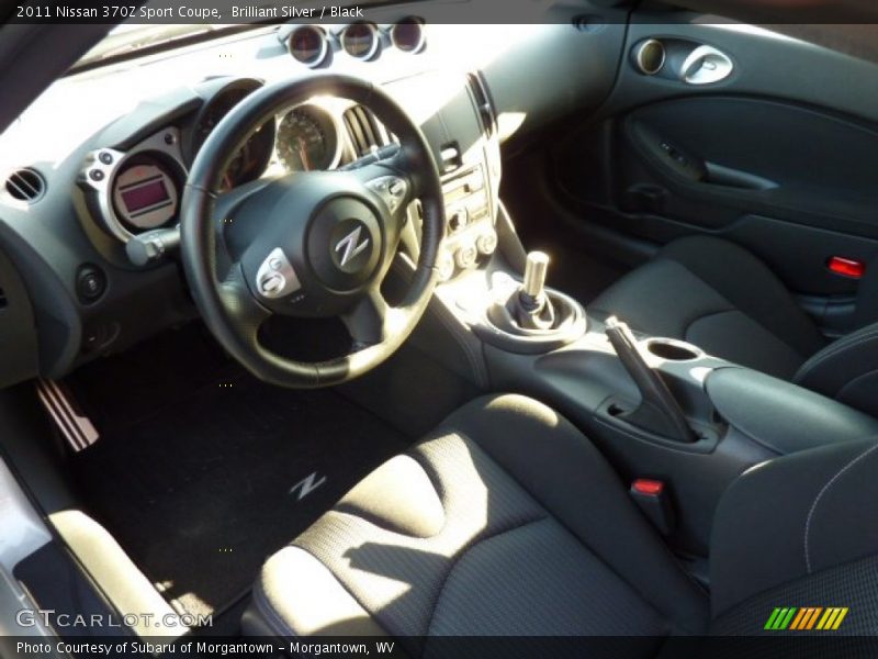 Brilliant Silver / Black 2011 Nissan 370Z Sport Coupe