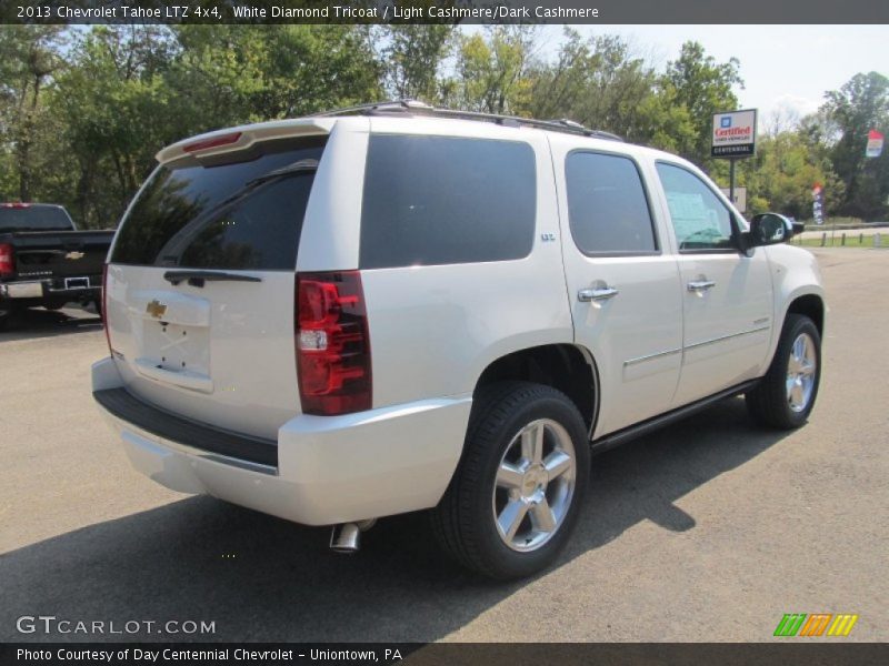 White Diamond Tricoat / Light Cashmere/Dark Cashmere 2013 Chevrolet Tahoe LTZ 4x4
