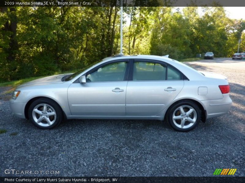 Bright Silver / Gray 2009 Hyundai Sonata SE V6