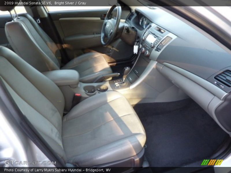 Bright Silver / Gray 2009 Hyundai Sonata SE V6