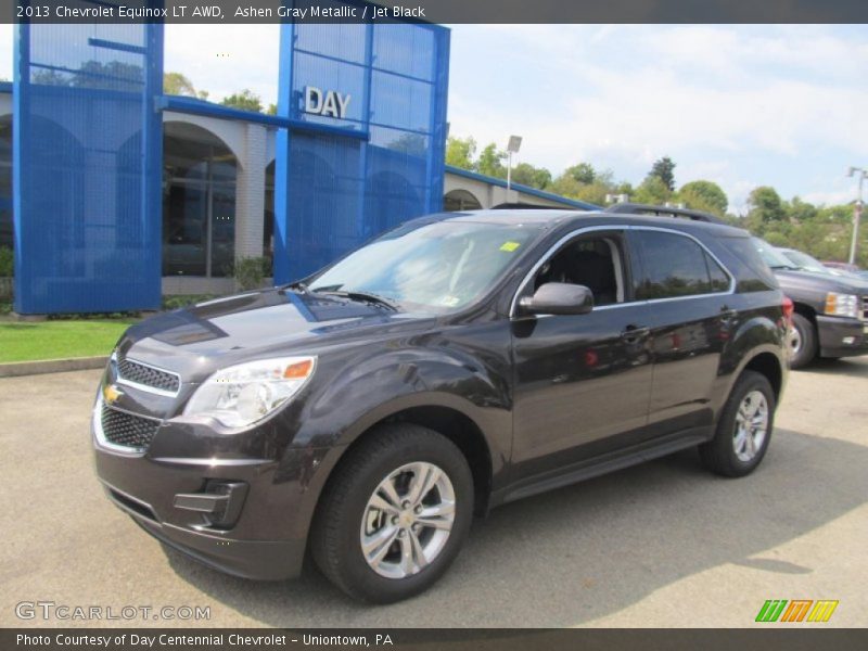 Ashen Gray Metallic / Jet Black 2013 Chevrolet Equinox LT AWD