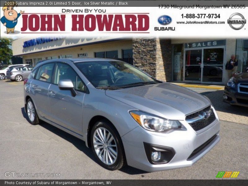 Ice Silver Metallic / Black 2013 Subaru Impreza 2.0i Limited 5 Door