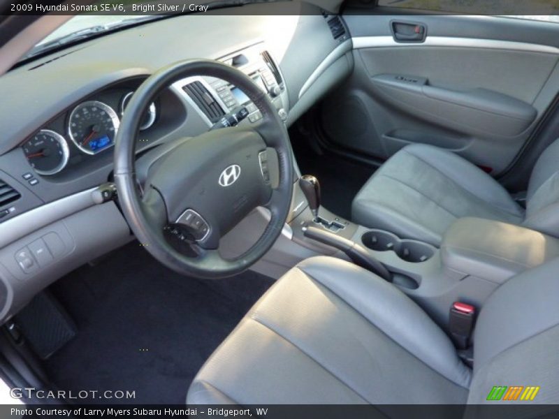 Bright Silver / Gray 2009 Hyundai Sonata SE V6