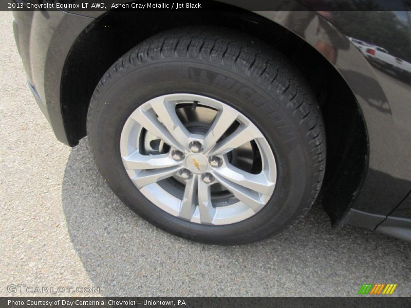 Ashen Gray Metallic / Jet Black 2013 Chevrolet Equinox LT AWD