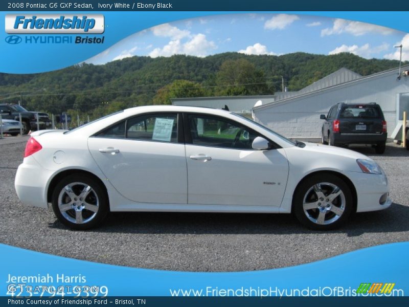 Ivory White / Ebony Black 2008 Pontiac G6 GXP Sedan