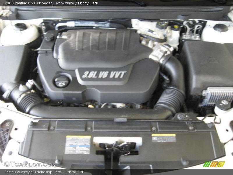 Ivory White / Ebony Black 2008 Pontiac G6 GXP Sedan