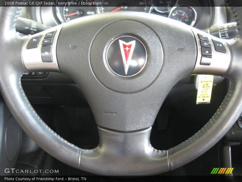 Ivory White / Ebony Black 2008 Pontiac G6 GXP Sedan
