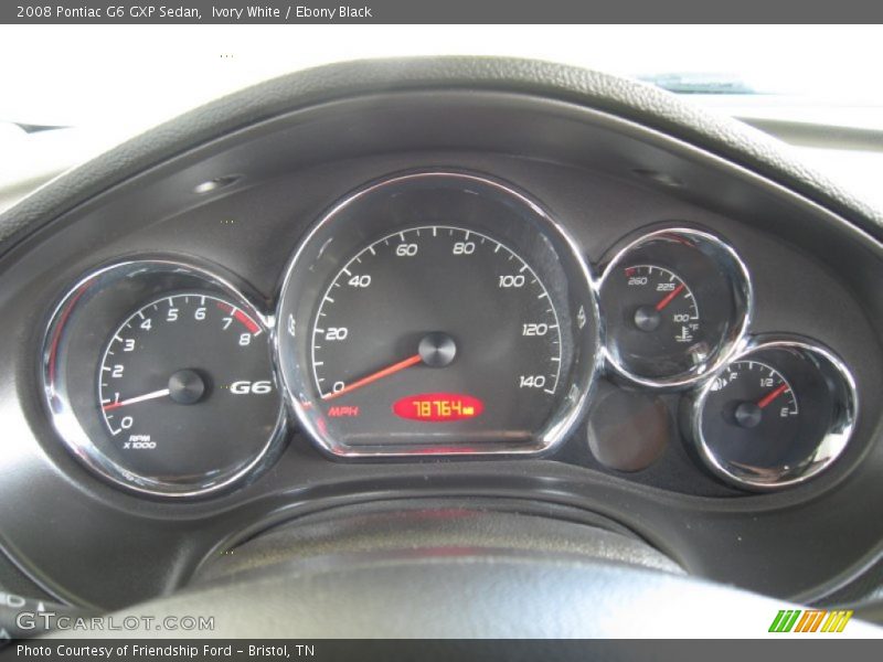 Ivory White / Ebony Black 2008 Pontiac G6 GXP Sedan