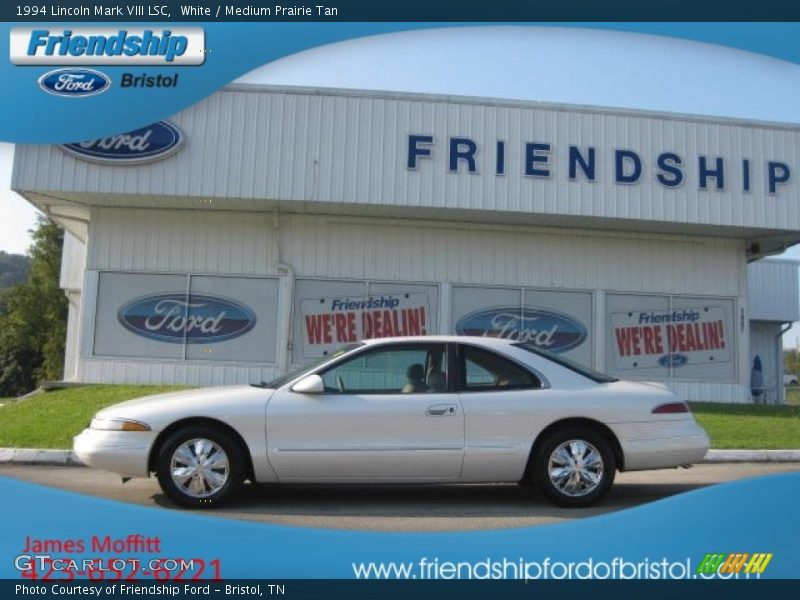 White / Medium Prairie Tan 1994 Lincoln Mark VIII LSC