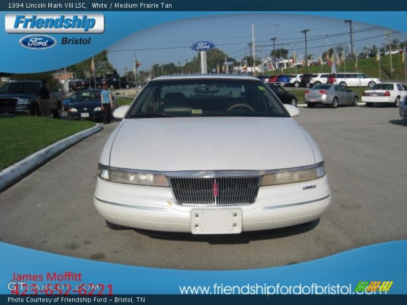 White / Medium Prairie Tan 1994 Lincoln Mark VIII LSC