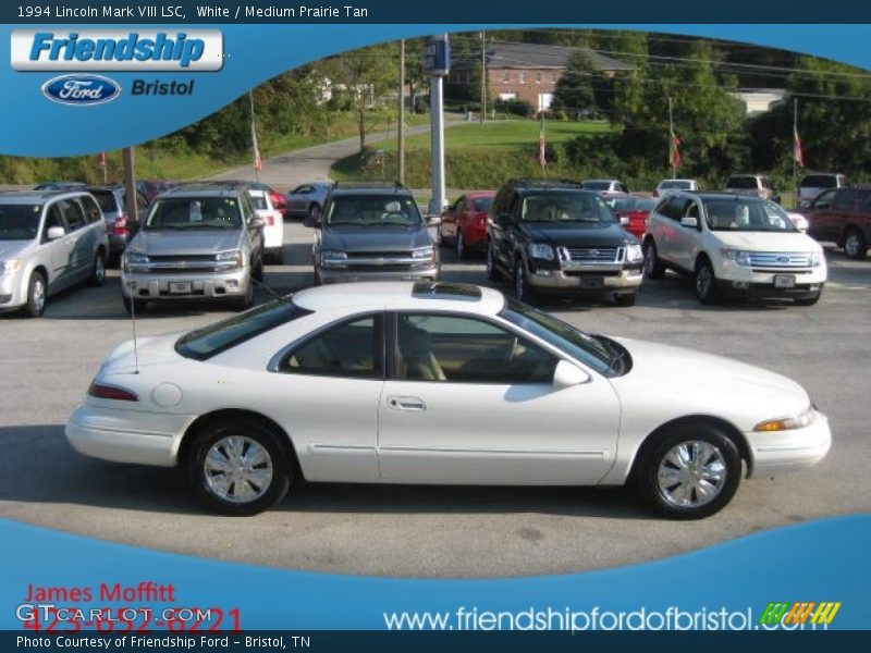White / Medium Prairie Tan 1994 Lincoln Mark VIII LSC
