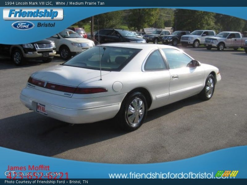 White / Medium Prairie Tan 1994 Lincoln Mark VIII LSC