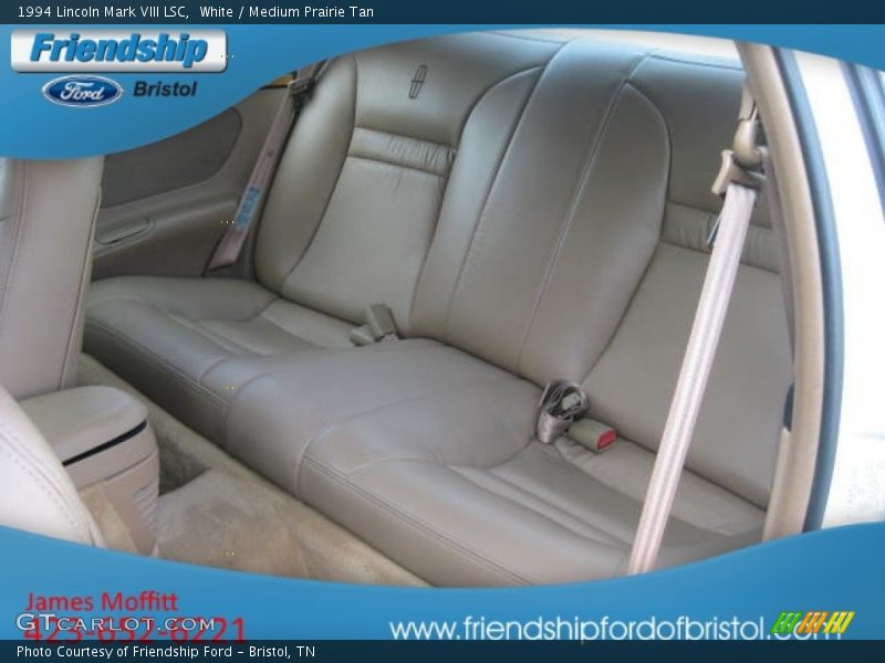 White / Medium Prairie Tan 1994 Lincoln Mark VIII LSC
