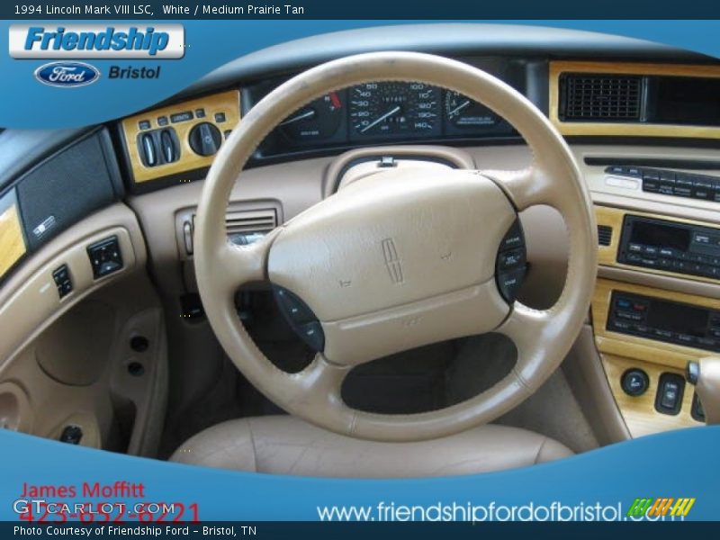 White / Medium Prairie Tan 1994 Lincoln Mark VIII LSC
