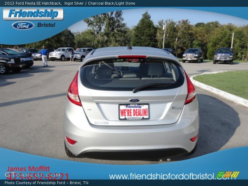Ingot Silver / Charcoal Black/Light Stone 2013 Ford Fiesta SE Hatchback