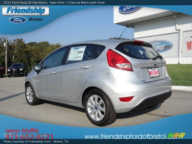 Ingot Silver / Charcoal Black/Light Stone 2013 Ford Fiesta SE Hatchback